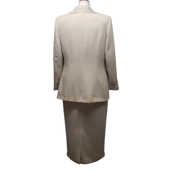 Blessings from Heaven 3-Piece Taupe Formal Ensemble Sz 14W Retro Y2K Churchwear - Picture 2 of 16